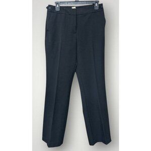 NEW Anne Klein Womens Dress Pants 4 Modern Fit‎ Flat Front Black Office Career
